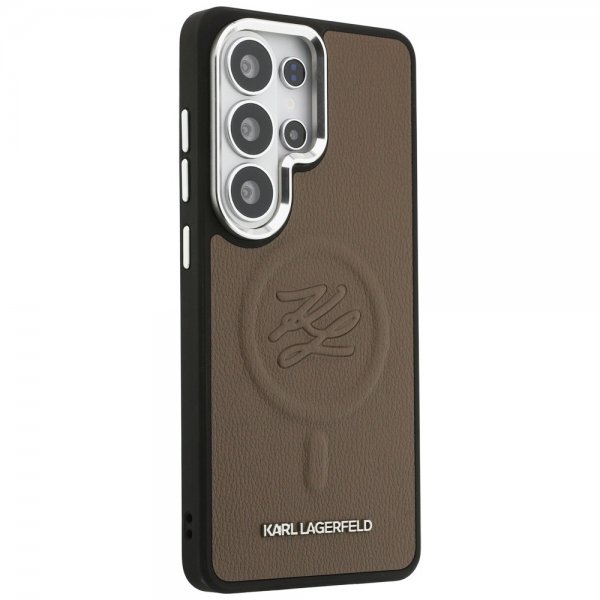 Karl Lagerfeld Samsung Galaxy S26 Ultra Deksel Embossed MagSafe Brun