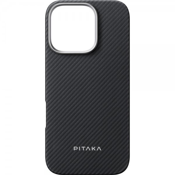 Pitaka iPhone 16 Pro Deksel Ultra-Slim Case MagSafe Black/Grey Twill