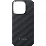 Pitaka iPhone 16 Pro Deksel Ultra-Slim Case MagSafe Black/Grey Twill