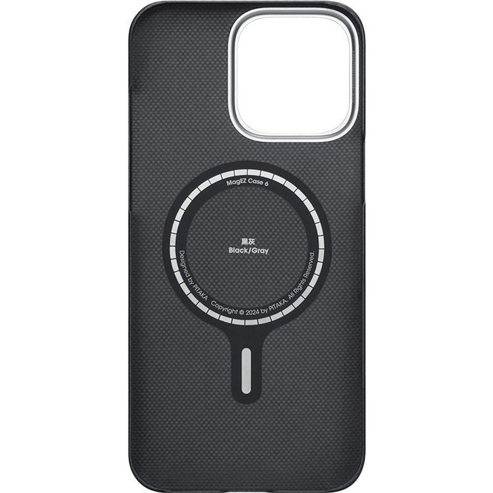 Pitaka iPhone 16 Pro Max Deksel Edge MagSafe Black/Grey Twill