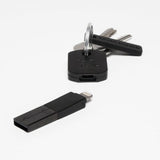 Bluelounge Kii Lightning Lader Nøkkelring Svart