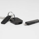 Bluelounge Kii Lightning Lader Nøkkelring Svart