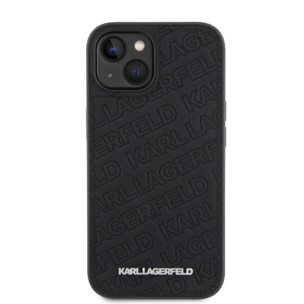 Karl Lagerfeld iPhone 15 Deksel Quilted K Pattern Svart