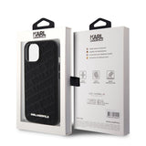 Karl Lagerfeld iPhone 15 Deksel Quilted K Pattern Svart