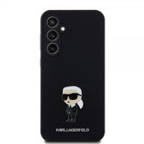 Karl Lagerfeld Samsung Galaxy S23 FE Deksel Liquid Silicone Ikonik Karl Svart