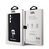 Karl Lagerfeld Samsung Galaxy S23 FE Deksel Liquid Silicone Ikonik Karl Svart