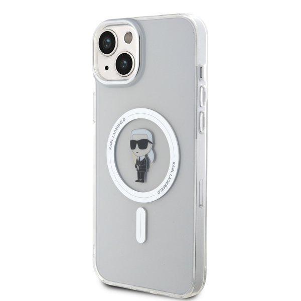 Karl Lagerfeld iPhone 15 Plus Deksel Ikonik MagSafe Transparent