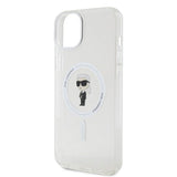 Karl Lagerfeld iPhone 15 Deksel Ikonik MagSafe Transparent