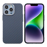 iPhone 13 Pro Deksel Karbonfibermønster Blå