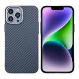 iPhone 13 Pro Max Deksel Karbonfibermønster Blå