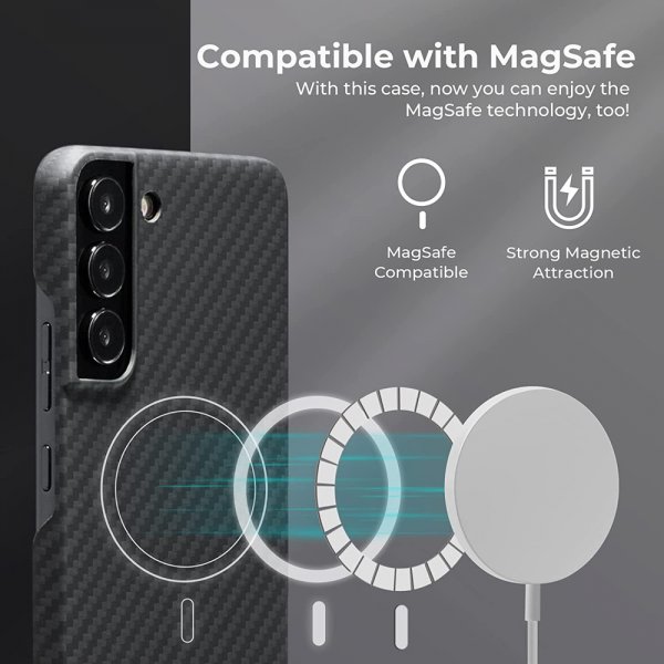 Pitaka Samsung Galaxy S22 Deksel MagEZ Case 2 Black/Grey Twill