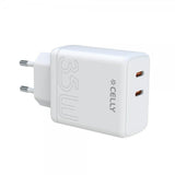 Celly Lader 2xUSB-C 35W Hvit