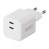 X2O Lader 45W Double USB-C GaN Hvit