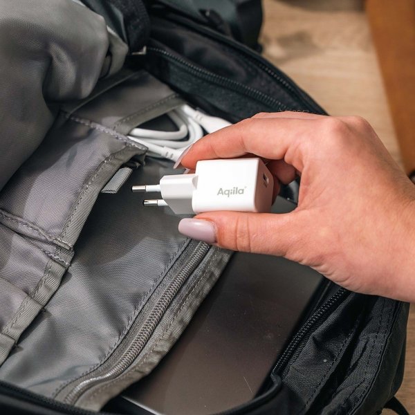 Aqiila Lader Chargebird W20 USB-C PD 20W Hvit