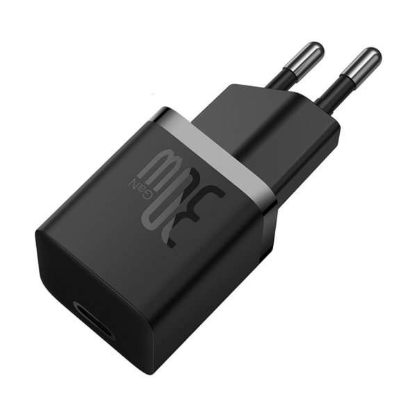 Baseus Lader GaN5 Fast Charger Mini 30W Svart