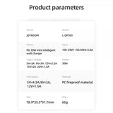 Joyroom Lader JR-QP303 USB-C+USB-A 30W
