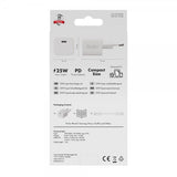 X2O Lader med Kabel 1.2m 25W USB-C GaN Hvit