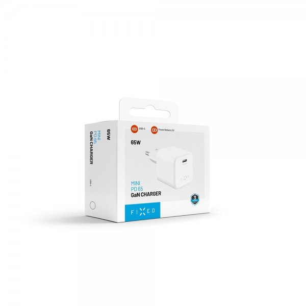 Fixed Lader Mini PD 65W GaN Hvit