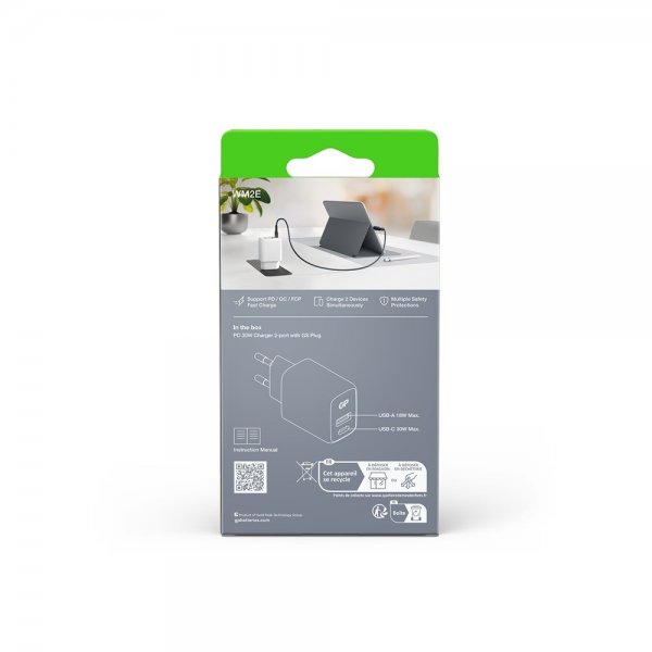 GP Lader PD 30W USB-A + USB-C