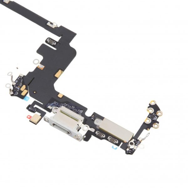 Ladekontakt med Flexkabel for iPhone 17 Pro - Sølv