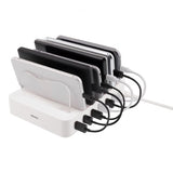 Deltaco Lader 50W 6xUSB-A Hvit