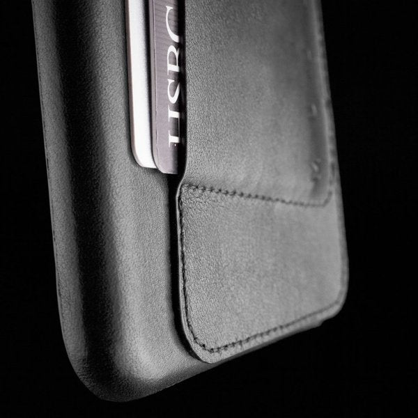 Mujjo iPhone 6/6S Plus Deksel Full Leather Wallet Case Grå