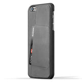 Mujjo iPhone 6/6S Plus Deksel Full Leather Wallet Case Grå