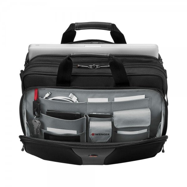 Wenger Legacy 16" Double Gusset Dataveske Grå/Svart