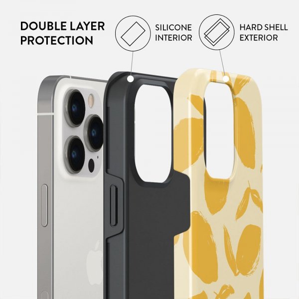 Burga iPhone 14 Pro Deksel Tough MagSafe Lemon Tart