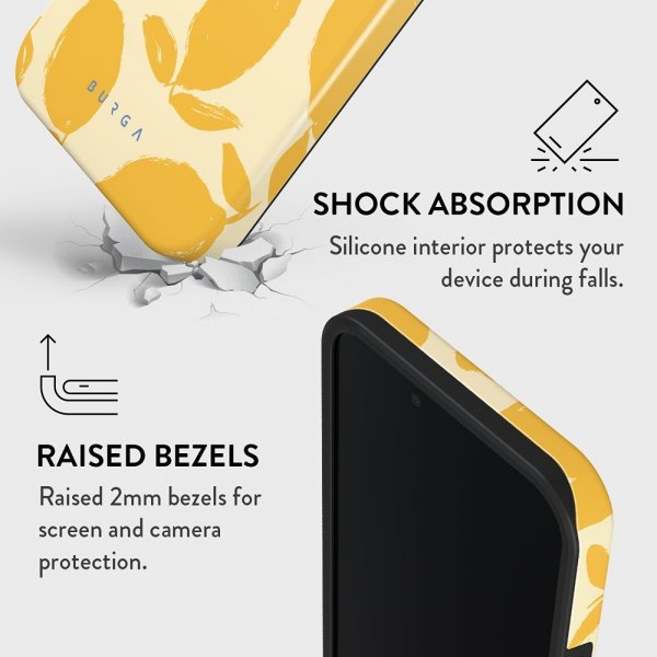 Burga iPhone 16e/iPhone 17e Deksel Tough MagSafe Lemon Tart