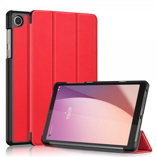 Lenovo Tab M8 (4th gen) TB300 Etui Trifold Rød