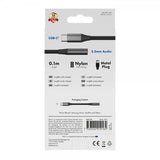 X2O Lyd Adapter USB-C til 3.5mm AUX 0.1m Svart