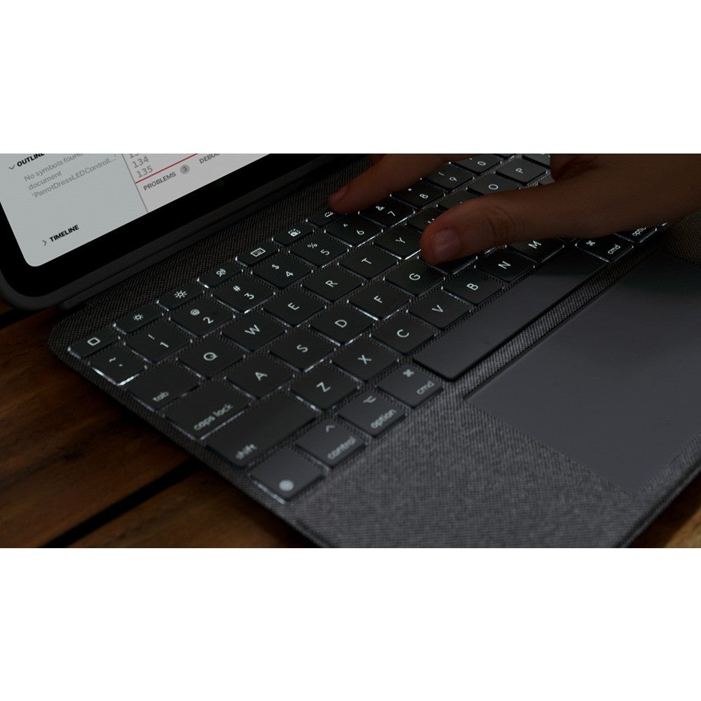 Logitech iPad 10.9 (gen 10)/iPad 11 (A16) Etui med Tastatur Combo Touch