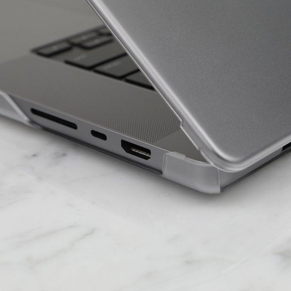 Moshi MacBook Pro 16 M1/M2 (A2485 A2780) Deksel iGlaze Hardshell Case Stealth Clear
