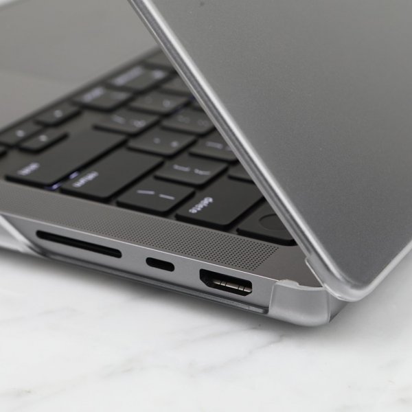 Moshi MacBook Pro 14 M1/M2 (A2442 A2779) Deksel iGlaze Hardshell Case Stealth Clear