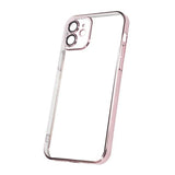 iPhone 11 Deksel Glitter Transparent Støtsikker Rosa