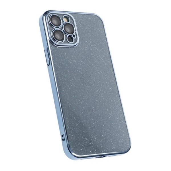 iPhone 12 Pro Deksel Glitter Transparent Støtsikker Blå