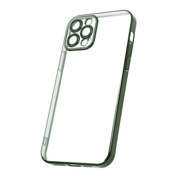 iPhone 12 Pro Deksel Glitter Transparent Støtsikker Grønn