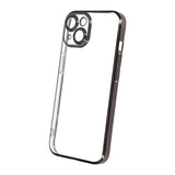 iPhone 13 Deksel Glitter Transparent Støtsikker Svart