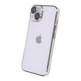 iPhone 14 Deksel Glitter Transparent Støtsikker Sølv