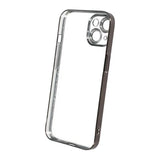 iPhone 15 Deksel Glitter Transparent Støtsikker Svart