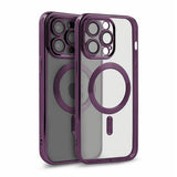iPhone 12 Pro Max Deksel Glitter Transparent MagSafe Lilla