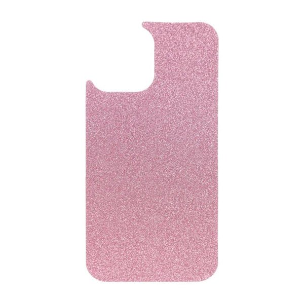iPhone 12 Pro Deksel Glitter Transparent MagSafe Rosa