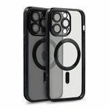 iPhone 13 Pro Deksel Glitter Transparent MagSafe Svart