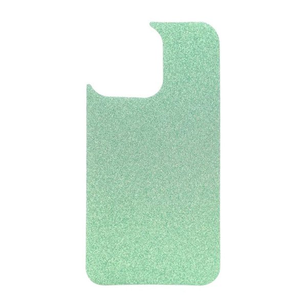 iPhone 15 Pro Max Deksel Glitter Transparent MagSafe Grønn