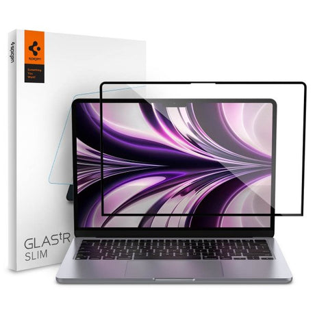 Spigen MacBook Air 13 M2 (A2681)/M3 (A3113) Skjermbeskytter GLAS.tR Slim