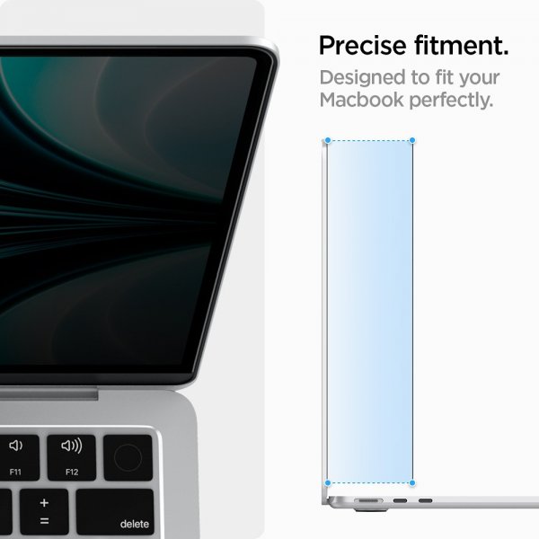 Spigen MacBook Air 13 M2/M3/M4 Skjermbeskytter Safe View