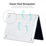 ENKAY Macbook Air 15 M2 (A2941)/M3 (A3114) Deksel Hardplast Grå