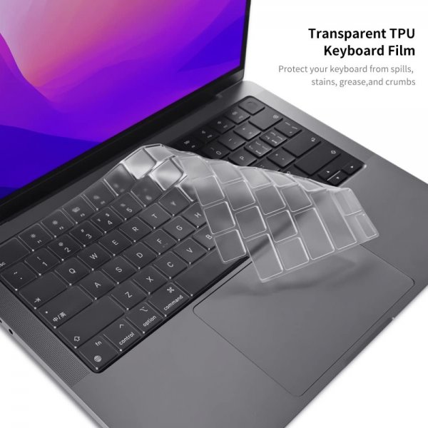 ENKAY Macbook Air 15 M2 (A2941) Deksel Tastaturbeskytter Rosa
