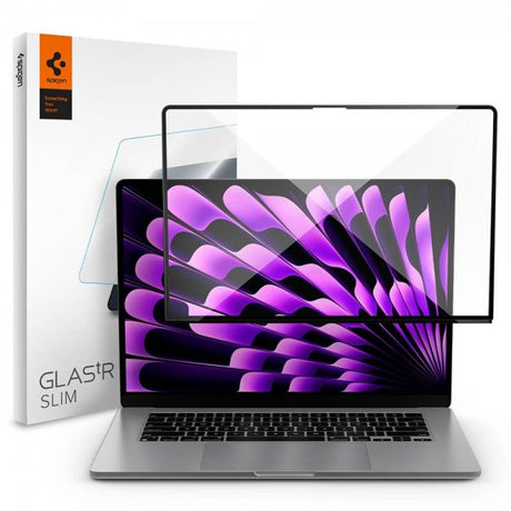 Spigen Macbook Air 15 M2 (A2941)/M3 (A3114) Skjermbeskytter GLAS.tR Slim